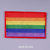 LGBT Pride Flag Iron On Embroidered Patch